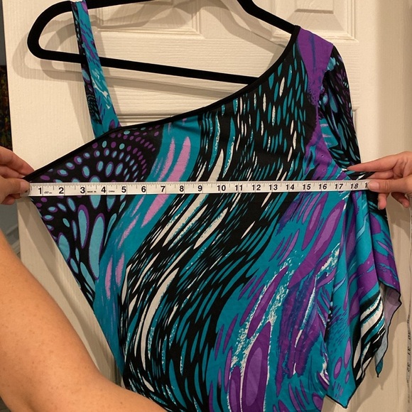 One-Shoulder Graphic Print Mini Dress from Marmalade, size L - Picture 10 of 10